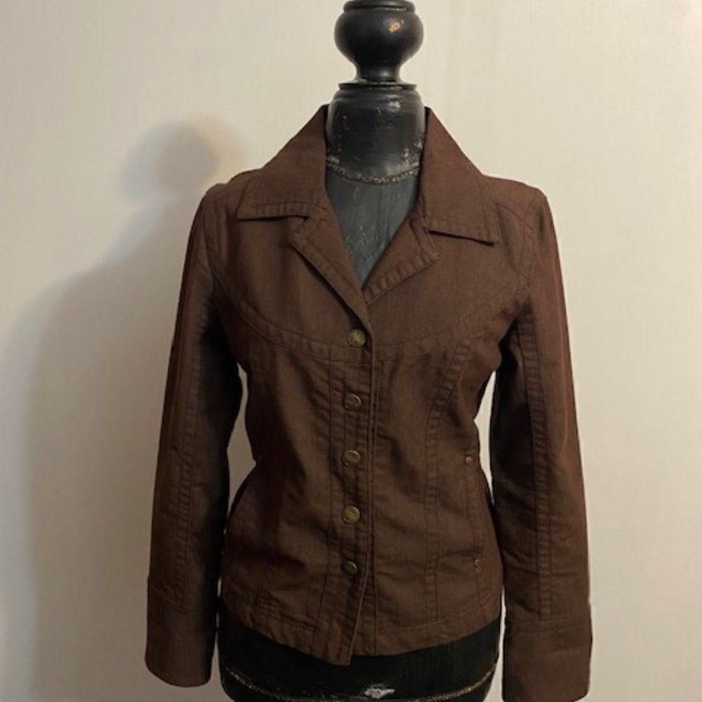 Live A Little Brown blazer, size M